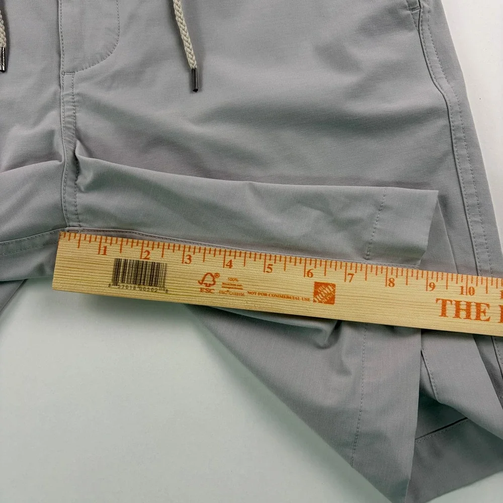Faherty All Day Shorts Mens 30 Light Gray Hybrid Quick Dry Stretch 9